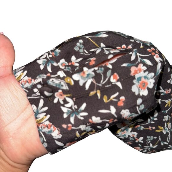 J.Jill Women's Midnite Floral Long Sleeve Cottage Core/Boho Dress Sz L NWT - Picture 3 of 13